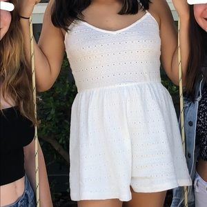 white h&m romper